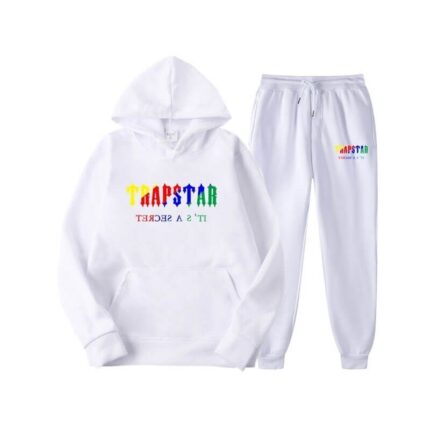 Trapstar Its A Secret Tracksuit in White/Grey/Red/Blue