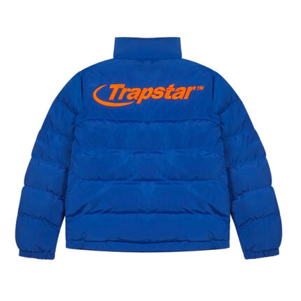 Blue and Orange Trapstar Hyperdrive Bomber Jacket