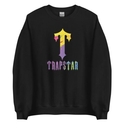 T-For Trapstar Print Black Sweatshirt