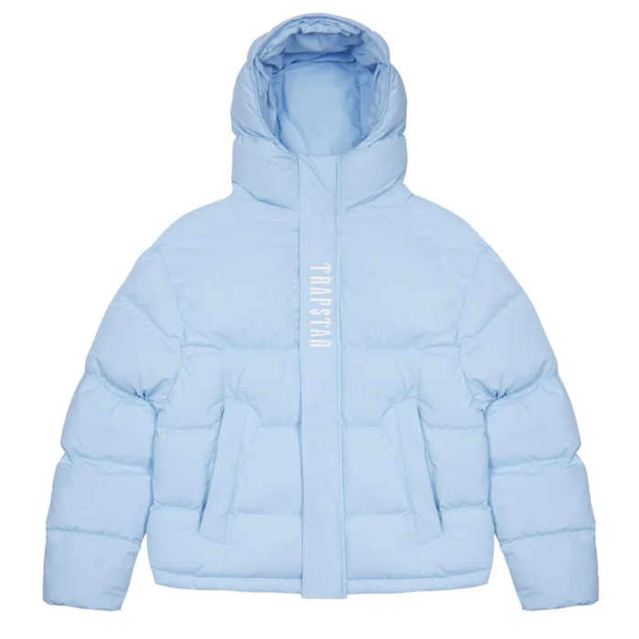 Trapstar Jacket Sky Blue – Irongate Hooded Puffer Jacket